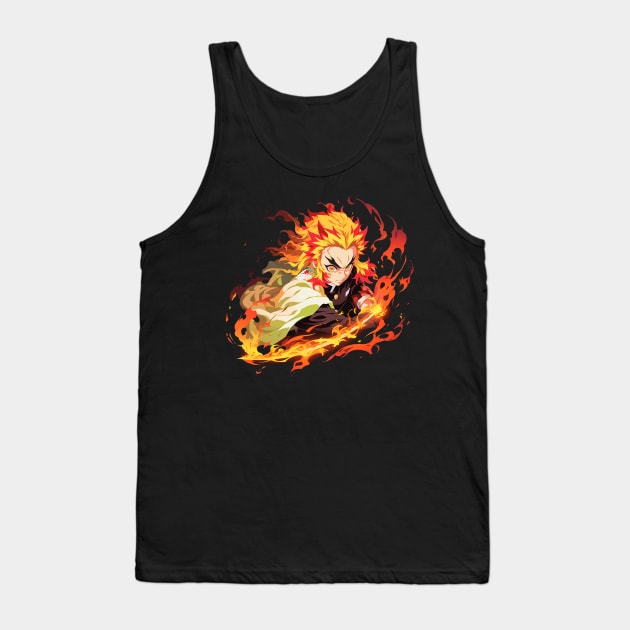 rengoku Tank Top by sample the dragon